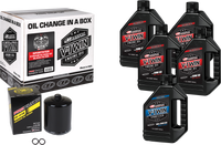 Maxima V Twin Oil Change Kit Syn XL Black Filter - Part Number 90-119015PB