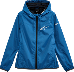 Alpinestars Women's Treq Windbreaker Jacket - Blue, Large (Part Number: 1232-11910-72-L)