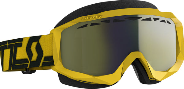 SCOTT Hustle X Snwcrs Goggle 274515-1017335 - Yellow/Black Enhancer with Yellow Chrome Lens