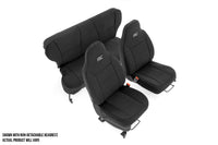 Rough Country | Seat Covers | Detachable Headrest FR & RR | Jeep Cherokee XJ 2WD/4WD (97-01) | 91023