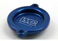 WORKS Oil Filter Cover Blue - Part Number 27-110 for KTM/Husqvarna/GasGas