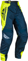 FLY RACING F 16 Pants - Navy/Hi Vis/White - Size 28