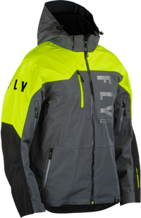 FLY RACING Carbon Jacket Black/Grey/Hi Vis - Part No. 470-5204S