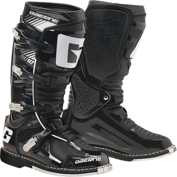 GAERNE SG-10 Boots Black Size 11 - Premium Racing Footwear