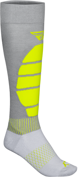 FLY RACING Coolmax Sock Grey/Hi Vis Large/X-Large - Part Number 350-0577L