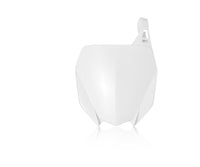 Acerbis 18-24 Yamaha YZ125/125X/250/250X/YZ250F/YZ450F/YZ250FX/YZ450FX Front Number Plate - White