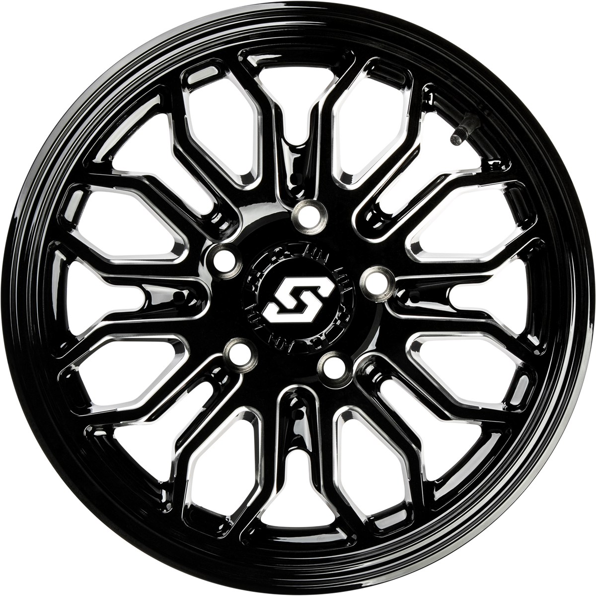 Onyx Wheel 15x7 4/156 +10mm Blk/Machined