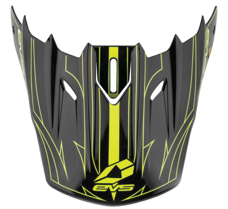 EVS T5 Pinner Visor - Black/Hiviz Yellow