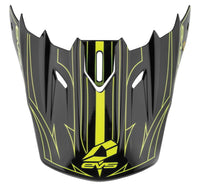 EVS T5 Pinner Visor - Black/Hiviz Yellow