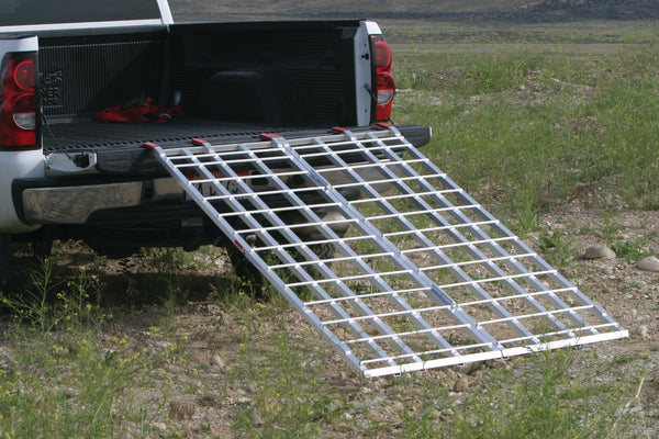 OPEN TRAIL Aluminum Bi-Fold Ramp AR01XW48 - 1200 Lbs Capacity, 70" x 48"