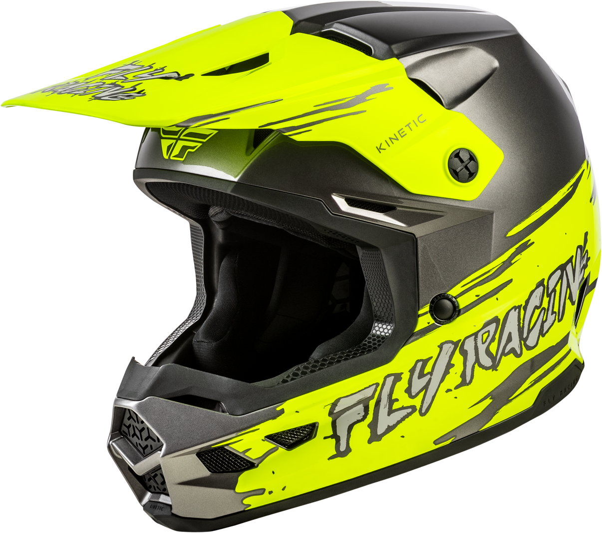 Youth Kinetic Surge Helmet Grey/Hi Vis Ym
