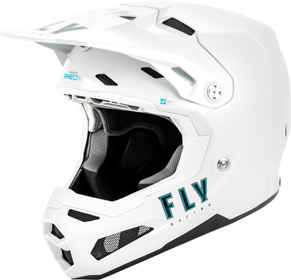 FLY RACING Youth Formula S Carbon Solid Helmet White YL - Advanced Safety Features