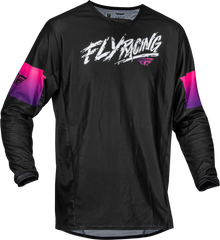 Yth Kinetic Mesh Khaos Jersey Black/Purple/Pink Yl