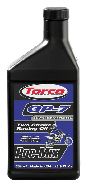 TORCO GP 7 2 Stroke Oil T930077YE - 1/2 Liter Smokeless Formula