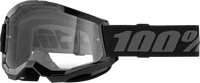 100-PERCENT Strata 2 Goggle Black Clear Lens - Part Number 50027-00013