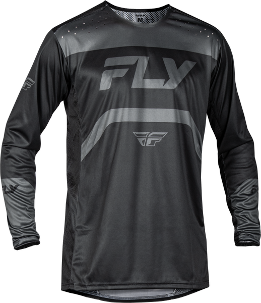 FLY RACING Rayce Bicycle Jersey Black/Charcoal 2X - Performance Long Sleeve Cycling Jersey