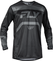 FLY RACING Rayce Bicycle Jersey Black/Charcoal 2X - Performance Long Sleeve Cycling Jersey