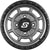 SEDONA Rift Wheel 14x7 4/156 5+2 (+10mm) Carbon Grey A22CG-47056+10S