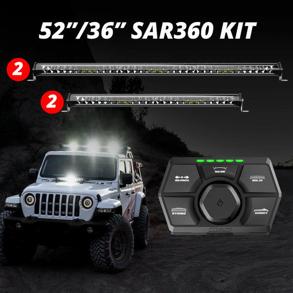 XK GLOW SAR360 Light Bar Emergency SAR Light Kit