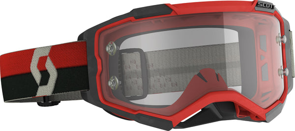 SCOTT Fury Goggle Red/Black with Clear Works Lens - Part Number 274514-1018113