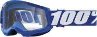 100-PERCENT Strata 2 Junior Goggle Blue Clear Lens - Part Number 50031-00002