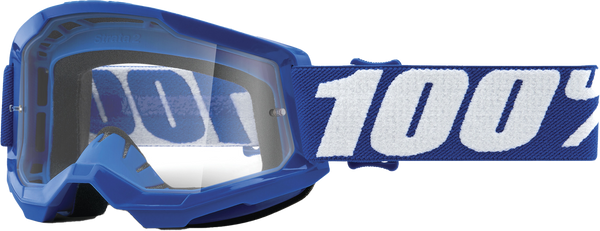 100-PERCENT Strata 2 Junior Goggle Blue Clear Lens - Part Number 50031-00002