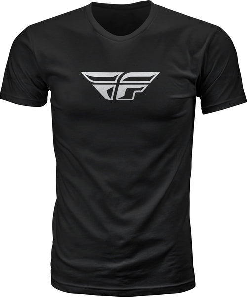 FLY RACING F Wing Tee Black Medium - Part Number 352-0610M