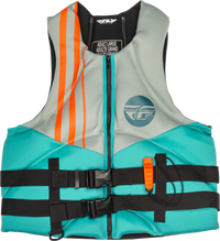Neoprene Flotation Vest Teal/Grey/Orange 2x