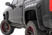 Rough Country | Pocket Fender Flares | 5'9" Bed | GBA Black | Chevy Silverado 1500 (14-18 & Classic) | F-C11413A-GBA