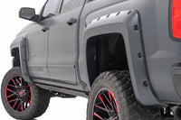 Rough Country | Pocket Fender Flares | 6'7" & 8' Bed | GPA Graphite | Chevy Silverado 1500 (14-18)/2500HD | F-C11412B-GPA