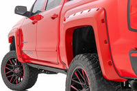 Rough Country | Pocket Fender Flares | 6'7" & 8' Bed | G7C Red Hot | Chevy Silverado 1500 (14-18)/2500HD | F-C11412B-G7C
