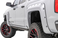 Rough Country | Pocket Fender Flares | 5'9" Bed | GAN Silver Ice Metallic | Chevy Silverado 1500 (14-18 & Classic) | F-C11413A-GAN