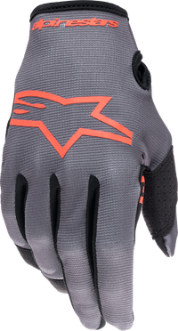 Alpinestars Radar Gloves - Magnet/Neon Red, Size Small (Part #3561823-9397-S)