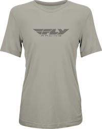 Women's Fly Origin Corp Tee Stone Heather Lg
