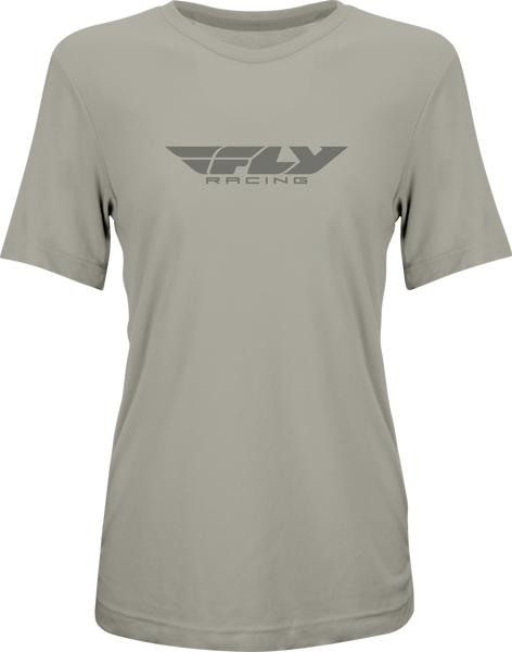 Women's Fly Origin Corp Tee Stone Heather Lg