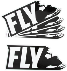 Fly Snow 2021 Sticker   5/Pk 15" Rider Sticker