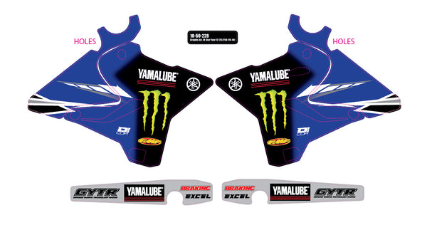 D-COR 10-50-228 Graphic Kit for 2018 Star Yamaha YZ 125/250 (2015-2018)