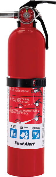 First Alert PRO2-5 Fire Extinguisher - 2.5 lb Multi-Purpose Safety Device