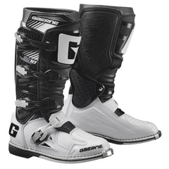 GAERNE SG-10 Boots Black/White Size 09 - Premium Racing Footwear