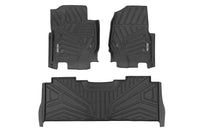 Rough Country | Flex-Fit Floor Mats | Front and Rear | Ford F-250/F-350 Super Duty (17-26) | FF-51712
