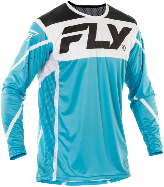 FLY RACING Lite Jersey Blue/White/Black Large - Performance and Comfort