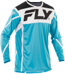 FLY RACING Lite Jersey Blue/White/Black Large - Performance and Comfort