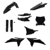 Acerbis 2025 KTM 125-450 SX/ SX-F/XC/XC-F Full Plastic Kit - Black
