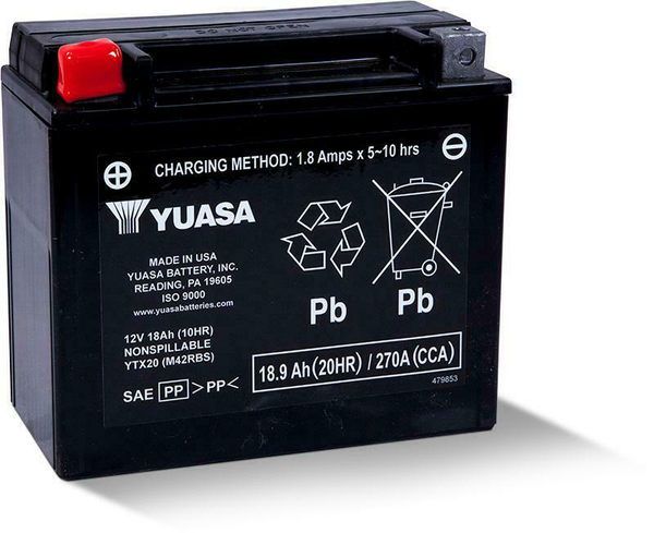 YUASA YUAM42RBS Battery YTX20 Sealed Factory Activated