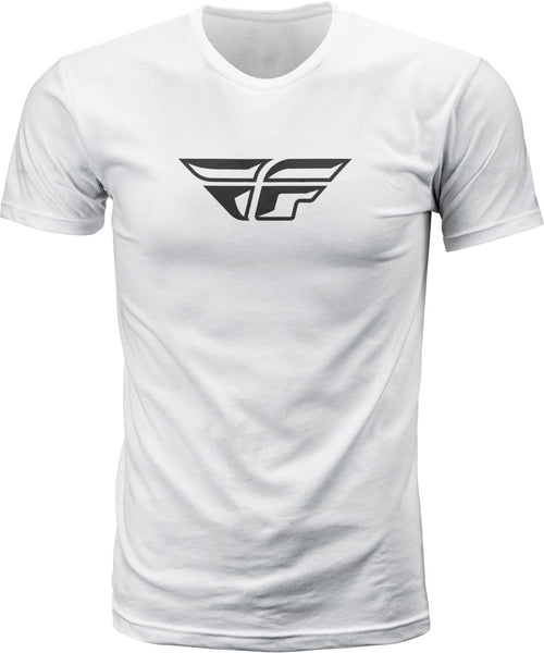 Fly F Wing Tee White 2x