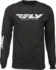 FLY RACING 352-41402X Corporate Long Sleeve Tee in Black 2X