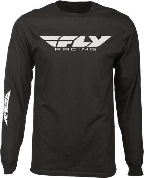 FLY RACING 352-4140S Corporate Long Sleeve Tee in Black - Small