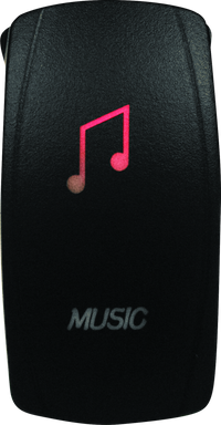 DragonFire Racing Lighted Switch Music On/Off Red