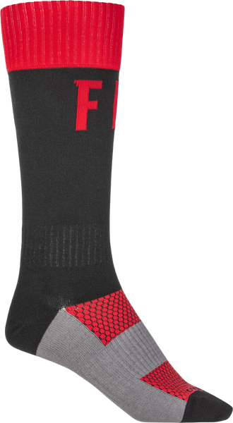 FLY RACING Mx Pro Socks Red/Black Sm/Md - Comfortable Boot Length Socks