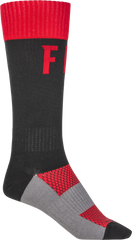 FLY RACING Mx Pro Socks Red/Black Sm/Md - Comfortable Boot Length Socks